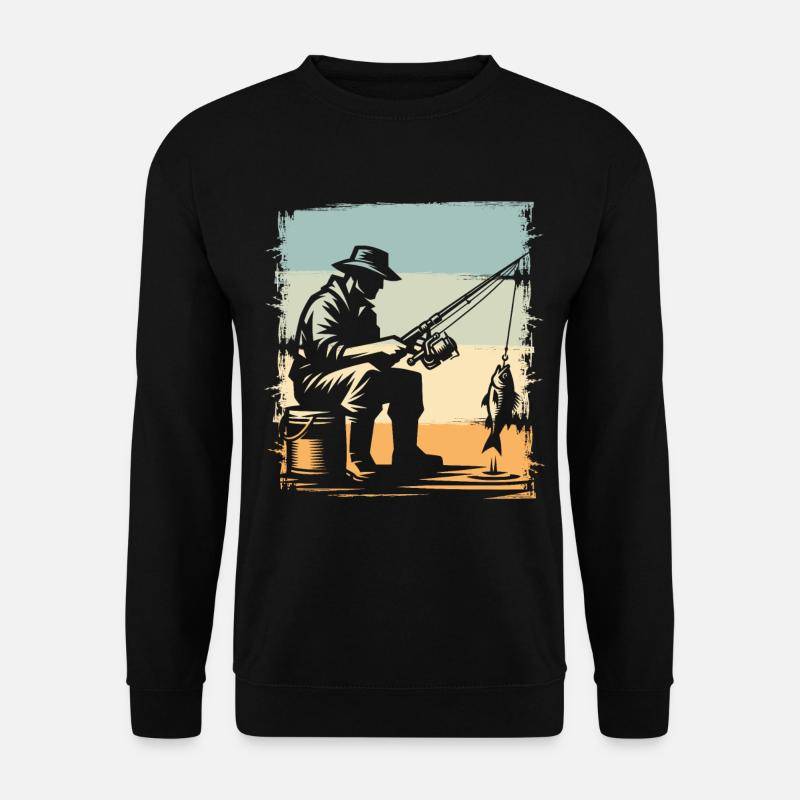 Pêche Pêcheurs Pêche - Sweat-shirt Unisexe - noir