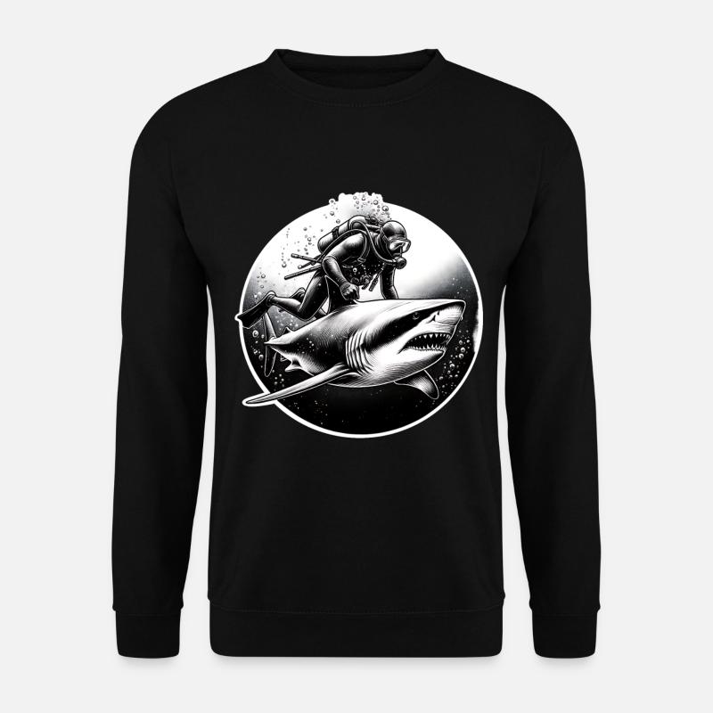 Diving Divers - Unisex Sweatshirt - black