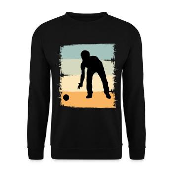 Boule Boccia Boule player - Unisex Sweatshirt - black - Front - Alina (178cm) & Michal (187cm)