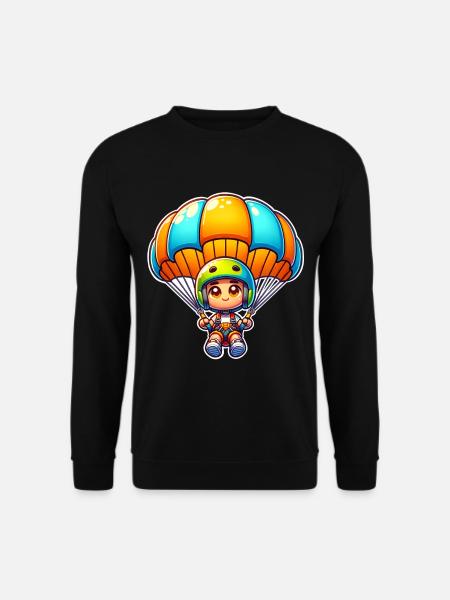 Skydiving Parachute - Unisex Sweatshirt - black