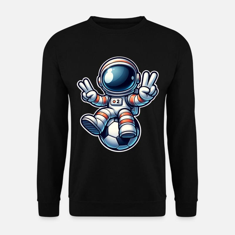 Soccer Astronaut - Unisex Sweatshirt - black