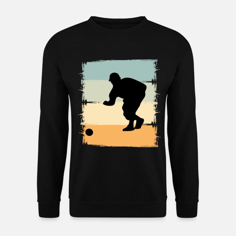 Boule Boccia Boulespieler - Unisex Pullover - Schwarz