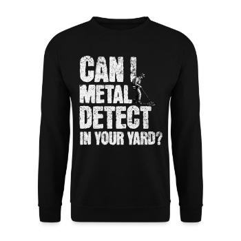 Sondeln Metalldetektor - Unisex Pullover - Schwarz - Vorne - Alina (178cm) & Michal (187cm)