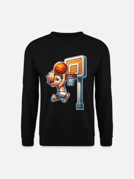 Basketball Dunking - Unisex Pullover - Schwarz