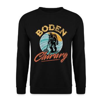 Sondeln Metalldetektor - Unisex Pullover - Schwarz - Vorne - Alina (178cm) & Michal (187cm)