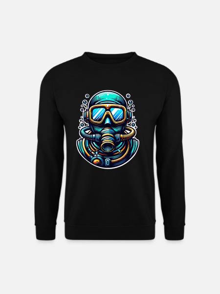 Diving Divers - Unisex Sweatshirt - black