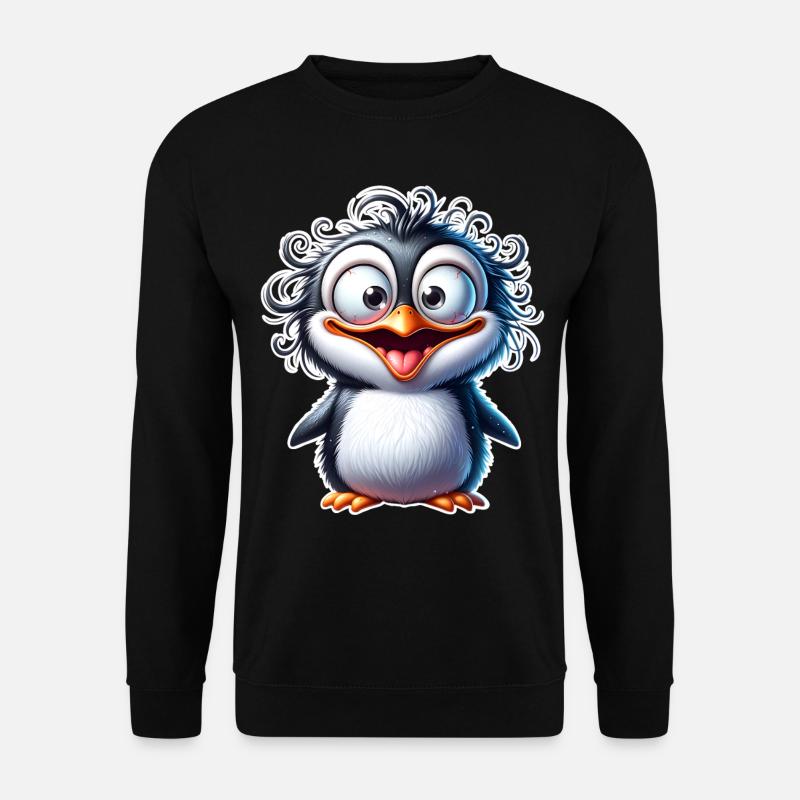 Penguin - Unisex Sweatshirt - black