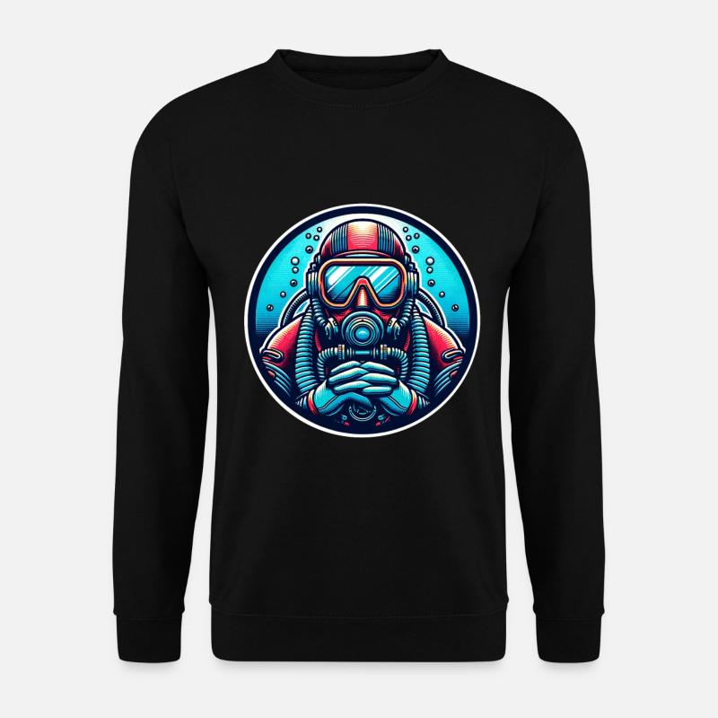 Diving Divers - Unisex Sweatshirt - black