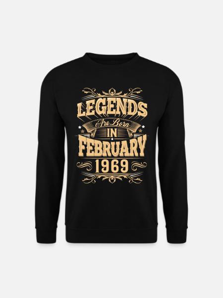 February 1969 Birthday Legend - Unisex Sweatshirt - black