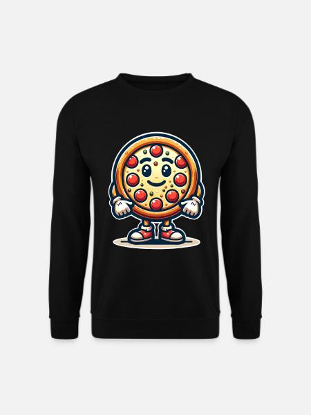 Pizza Mascot - Unisex Sweatshirt - black