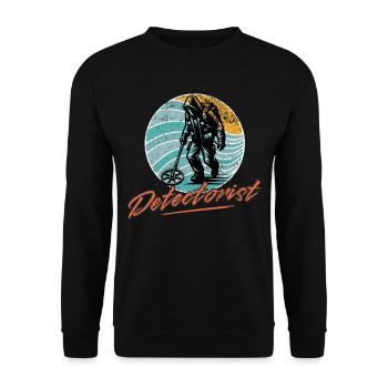 Sondeln Metalldetektor - Unisex Pullover - Schwarz - Vorne - Alina (178cm) & Michal (187cm)