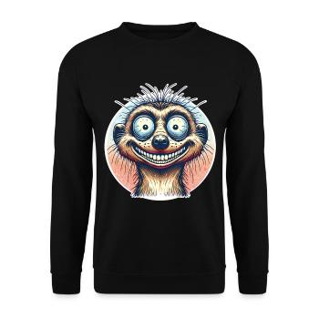 Suricate - Sweat-shirt Unisexe - noir - Devant - Alina (178cm) & Michal (187cm)
