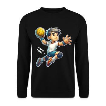 Handball Joueurs de handball - Sweat-shirt Unisexe - noir - Devant - Alina (178cm) & Michal (187cm)