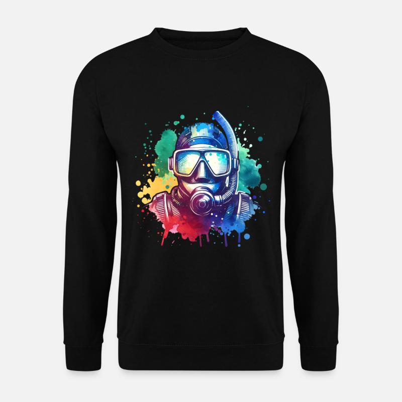 Tauchen Taucher - Unisex Pullover - Schwarz