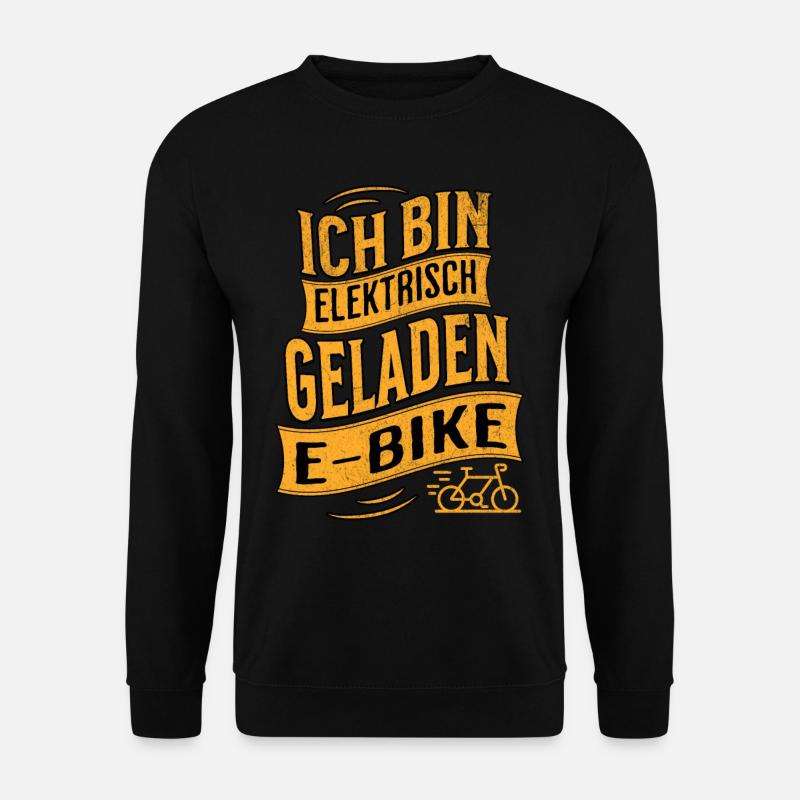 E-Bike E-Biker - Unisex Pullover - Schwarz