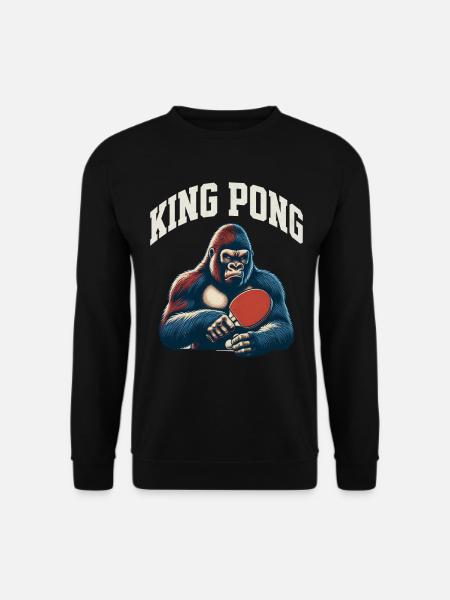 Table tennis King Pong - Unisex Sweatshirt - black