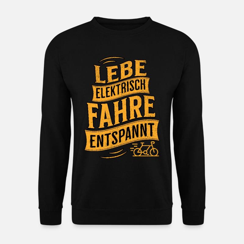 E-Bike E-Biker - Unisex Pullover - Schwarz