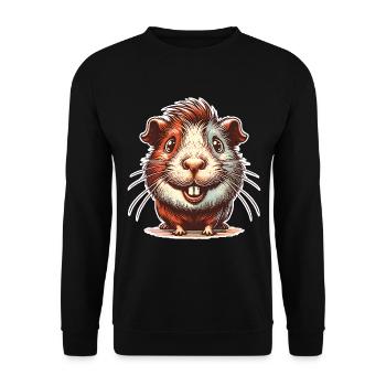 Cobaye - Sweat-shirt Unisexe - noir - Devant - Alina (178cm) & Michal (187cm)