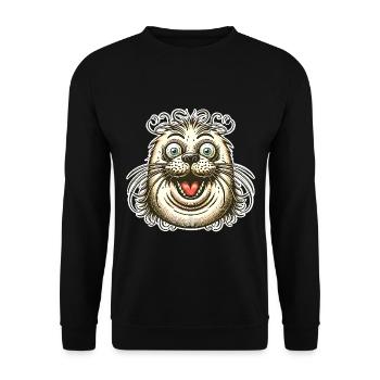 Seal seal - Unisex Sweatshirt - black - Front - Alina (178cm) & Michal (187cm)