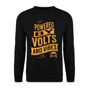 Voiture électrique - Sweat-shirt Unisexe - noir - Devant - Alina (178cm) & Michal (187cm)