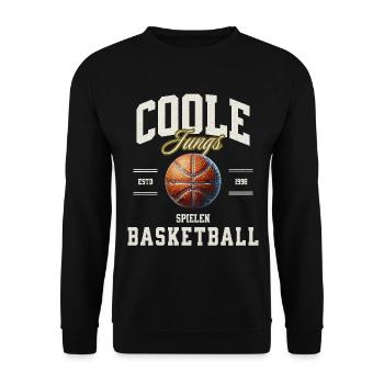 Basket-ball Joueurs de basket-ball - Sweat-shirt Unisexe - noir - Devant - Alina (178cm) & Michal (187cm)