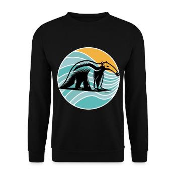 Anteater - Unisex Sweatshirt - black - Front - Alina (178cm) & Michal (187cm)