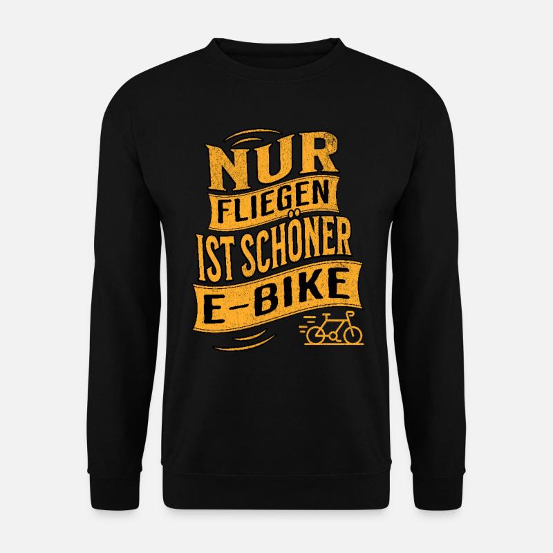 E-Bike E-Biker - Unisex Pullover - Schwarz