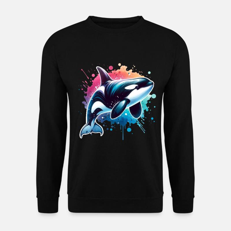Orca Schwertwal - Unisex Pullover - Schwarz