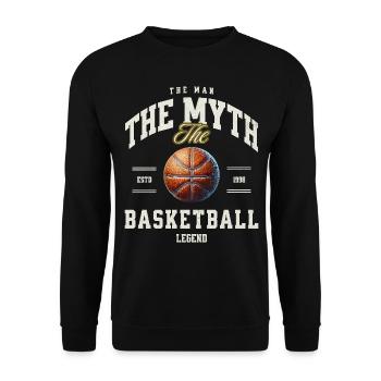 Basket-ball Joueurs de basket-ball - Sweat-shirt Unisexe - noir - Devant - Alina (178cm) & Michal (187cm)