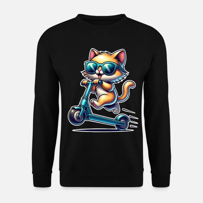 E-Scooter E-Scooter Katt Scooter - Unisextröja - svart