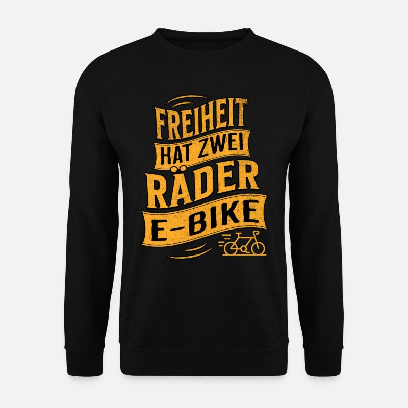 E-Bike E-Biker - Unisex Pullover - Schwarz