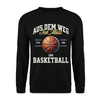 Basketball Basketballer - Unisex Pullover - Schwarz - Vorne - Alina (178cm) & Michal (187cm)
