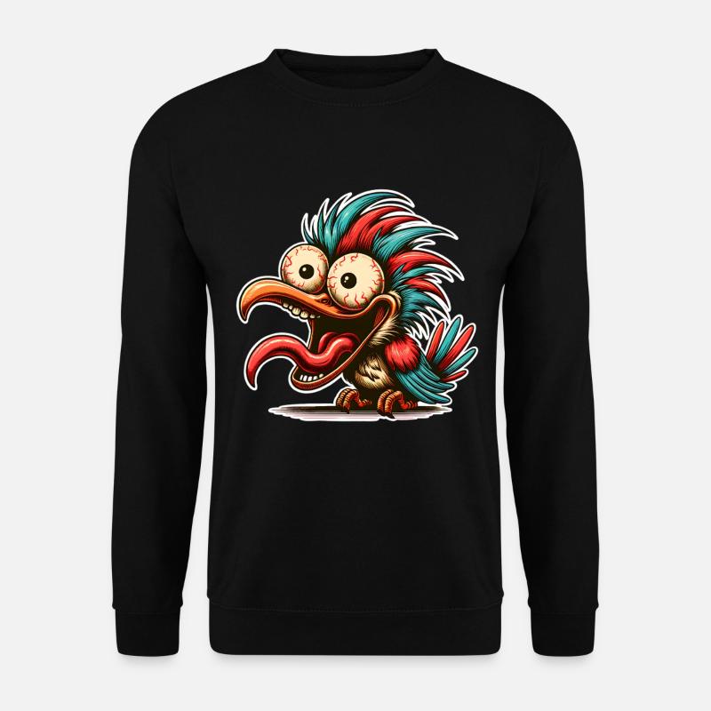 Crazy Bird - Unisex Sweatshirt - black