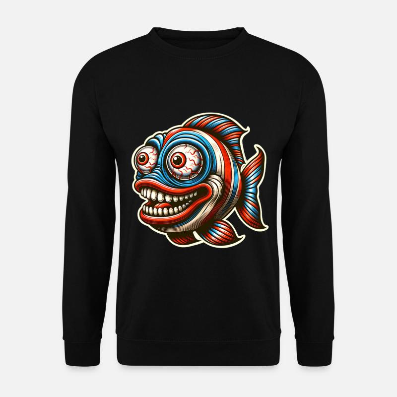 Fisch - Unisex Pullover - Schwarz