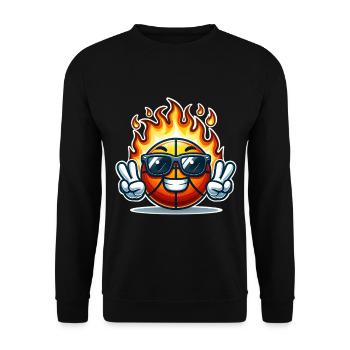 Basket-ball Joueurs de basket-ball - Sweat-shirt Unisexe - noir - Devant - Alina (178cm) & Michal (187cm)