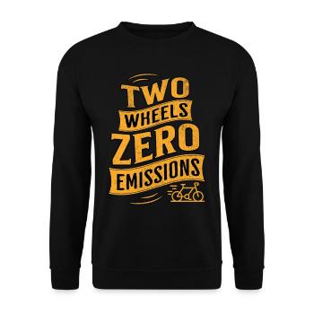 E-Bike E-Biker - Unisex Sweatshirt - black - Front - Alina (178cm) & Michal (187cm)