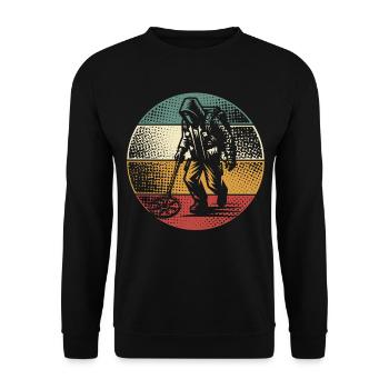 Probing Metal Detector - Unisex Sweatshirt - black - Front - Alina (178cm) & Michal (187cm)