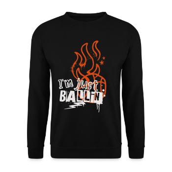 Basket-ball Joueurs de basket-ball - Sweat-shirt Unisexe - noir - Devant - Alina (178cm) & Michal (187cm)