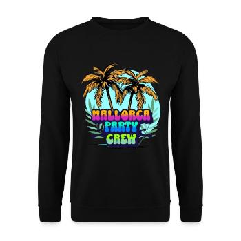 Mallorca Party Crew - Sweat-shirt Unisexe - noir - Devant - Alina (178cm) & Michal (187cm)