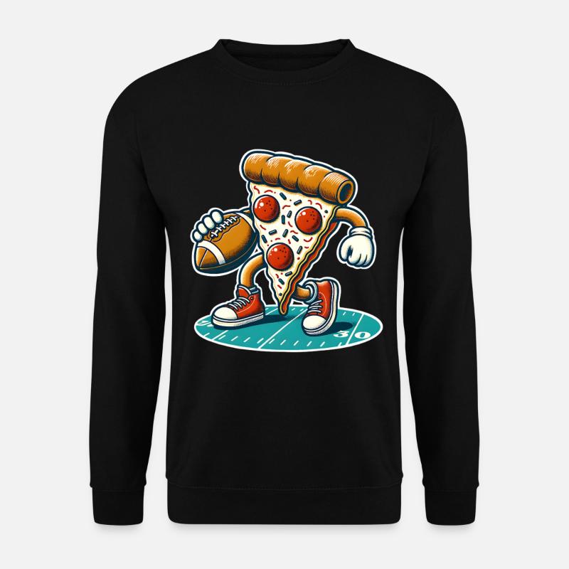 Football Pizza - Unisex Pullover - Schwarz