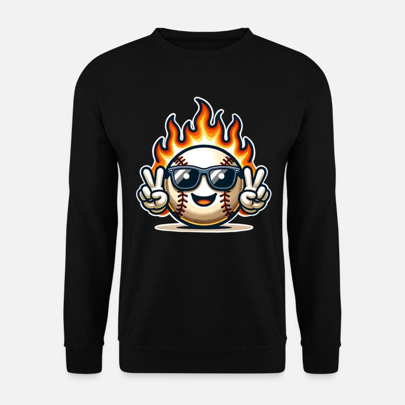 Base-ball - Sweat-shirt Unisexe - noir