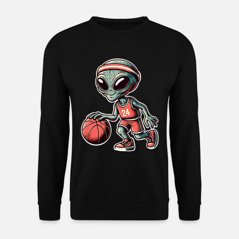 Basket-ball extraterrestre - Sweat-shirt Unisexe - noir