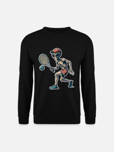 Alien Tennis - Unisex Pullover - Schwarz
