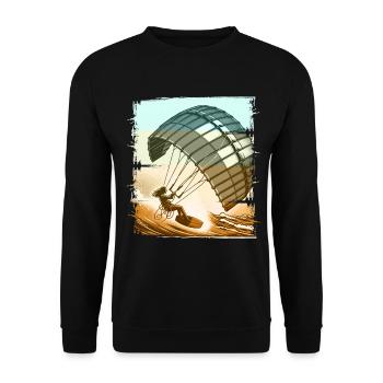 Kitesurf Kitesurfer Kiteboard - Sweat-shirt Unisexe - noir - Devant - Alina (178cm) & Michal (187cm)