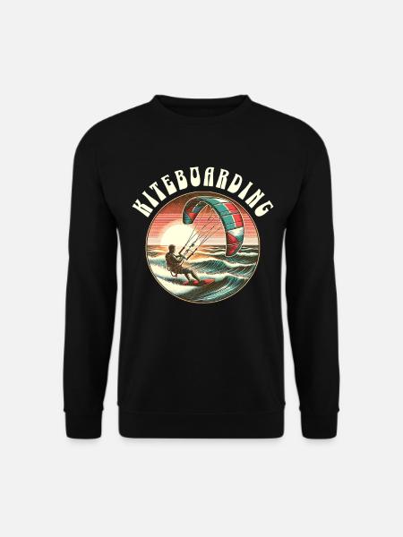 Kitesurfen Kitesurfer Kiteboard - Unisex Pullover - Schwarz