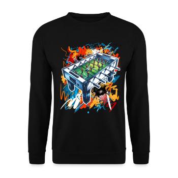 Baby-foot baby-foot - Sweat-shirt Unisexe - noir - Devant - Alina (178cm) & Michal (187cm)