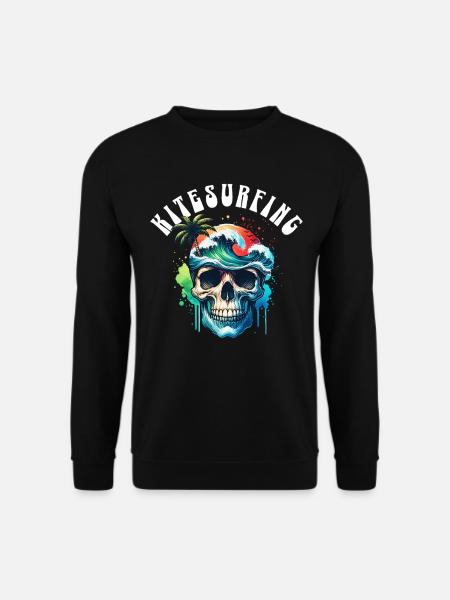 Kitesurf Kitesurfer Kiteboard - Sweat-shirt Unisexe - noir