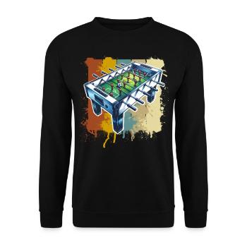 Baby-foot baby-foot - Sweat-shirt Unisexe - noir - Devant - Alina (178cm) & Michal (187cm)