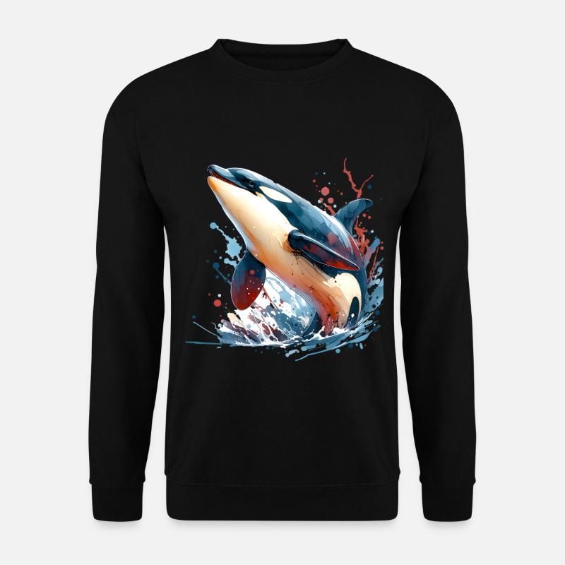 Orca Schwertwal - Unisex Pullover - Schwarz