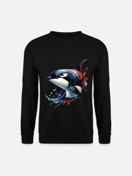 Orca Killer Whale - Unisex Sweatshirt - black